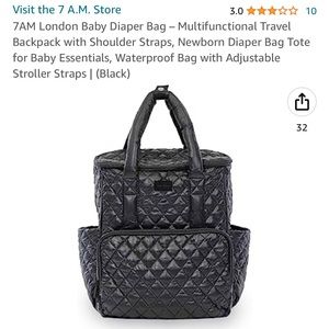 7AM London Diaper Bag